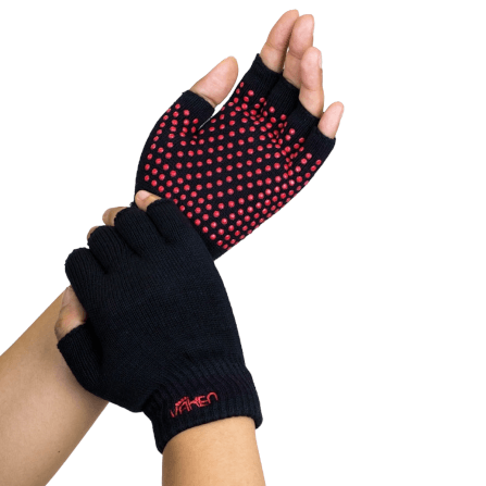 ถุงมือกันลื่น Vaken รุ่น Grip Gloves สีชมพู_2